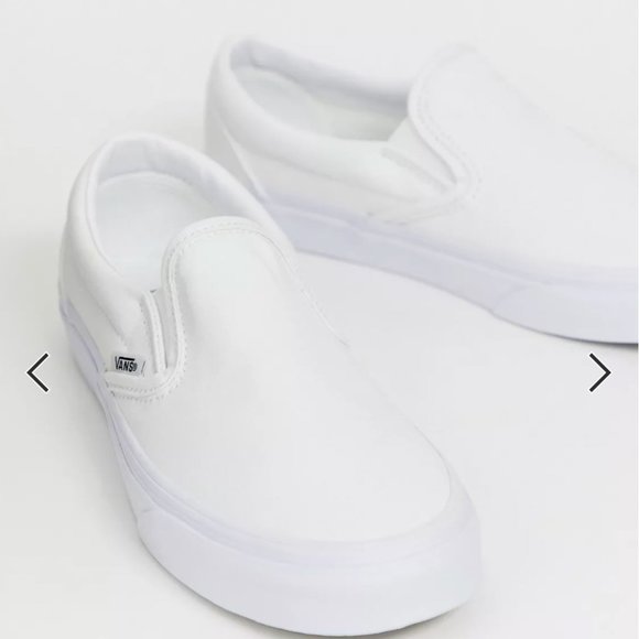Vans Classic Slip-On triple white sneakers - Picture 1 of 3